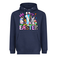 Navy My 1st Easter Heavyweight Hoodie - CowhideDigitalArt