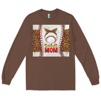 Chestnut baseball mom with leopard tumbler tbs Long Sleeve Tee - TumblerDesignByShophia