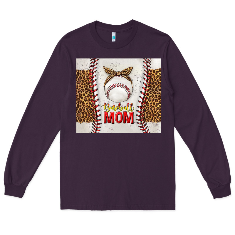 Baseball Mom With Leopard Tumbler Tbs Long Sleeve Tee by TumblerDesignByShophia | Teevron