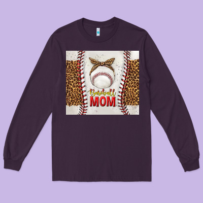Baseball Mom With Leopard Tumbler Tbs Long Sleeve Tee Designed By Tumblerdesignbyshophia