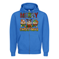 True Royal merry christmas with cupcake bbs Zipper Hoodie - BundleAndBundleShop