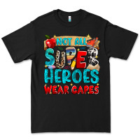 Black not all super heroes wear capes Premium Tee - NancyCooperArtShop