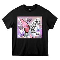 Black bible verse Heavy Core Tee - MaliasSmallBusiness