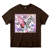 Chocolate Brown bible verse Heavy Core Tee - MaliasSmallBusiness