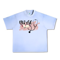 Grape Ice Nurse Floral Urban Heavy Tee - Bettercallsaul