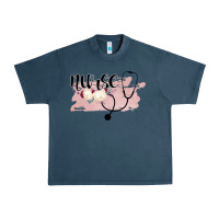 Midnight Navy Nurse Floral Urban Heavy Tee - Bettercallsaul