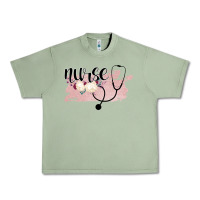 Oil Green Nurse Floral Urban Heavy Tee - Bettercallsaul