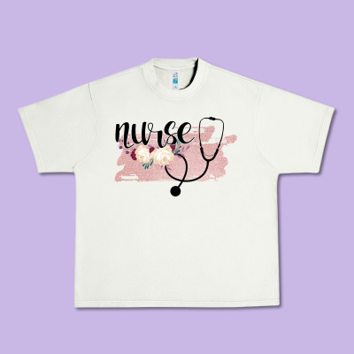 Nurse Floral Urban Heavy Tee Designed By Bettercallsaul
