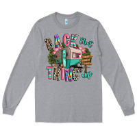 Heather Grey back that thing up camping Long Sleeve Tee - RanaPortraitStore