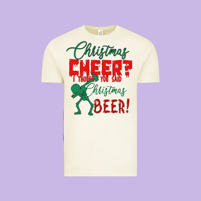 Christmas Cheer I Thought You Said Christmas Beer Vintage Tee Designed By Bettercallsaul