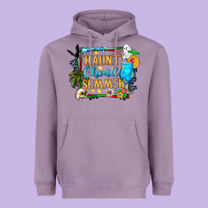 Name Spooky Summer Vibes Heavyweight Hoodie Designed By Cowhidedigitalart