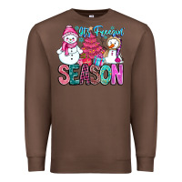 Chestnut It's Freezin Season Premium Sweatshirt - CowhideDigitalArt