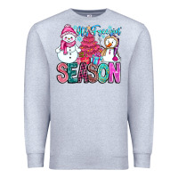 Heather Grey It's Freezin Season Premium Sweatshirt - CowhideDigitalArt