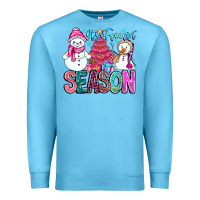 Ocean Blue It's Freezin Season Premium Sweatshirt - CowhideDigitalArt