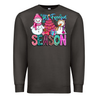 Smoke It's Freezin Season Premium Sweatshirt - CowhideDigitalArt
