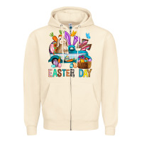 Sandshell Easter Day With Truck Zipper Hoodie - BundleAndBundleShop