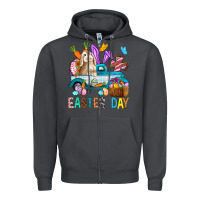 Smoke Easter Day With Truck Zipper Hoodie - BundleAndBundleShop