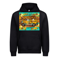 Western Bee Gnomes Truck Honeycomb  Leopard Turquoise Wooden Serape Urban Hoodie | Teevron
