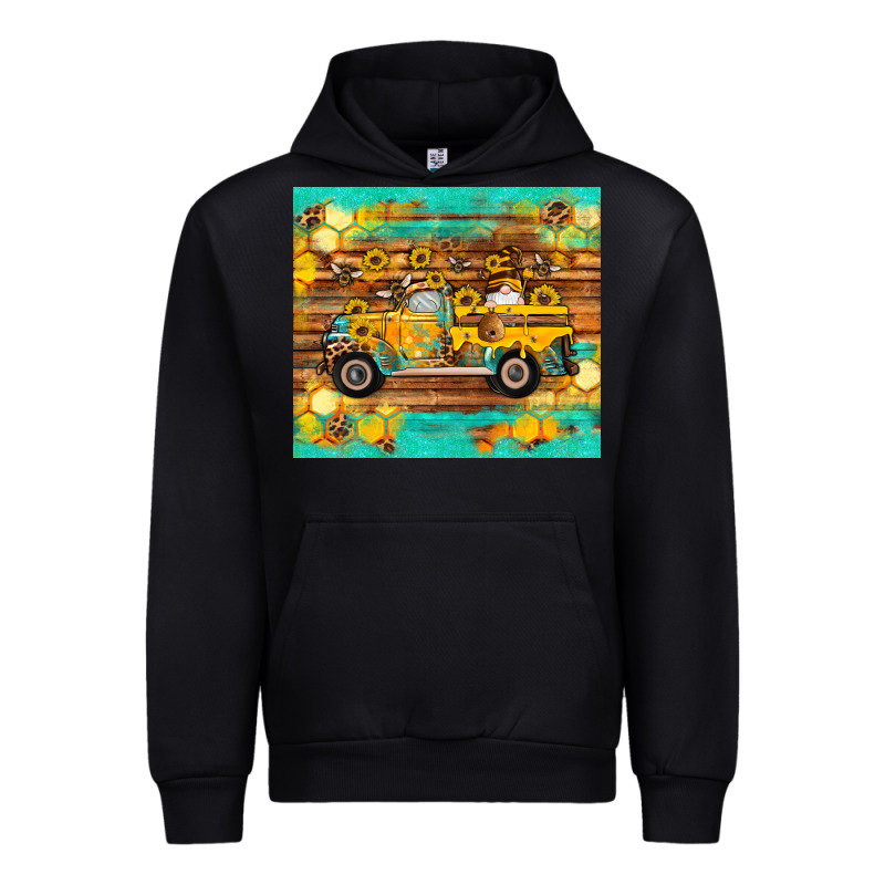 Western Bee Gnomes Truck Honeycomb  Leopard Turquoise Wooden Serape Urban Hoodie by Artiststas | Teevron