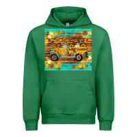 Emerald western bee gnomes truck honeycomb  leopard turquoise wooden serape Urban Hoodie - Artiststas
