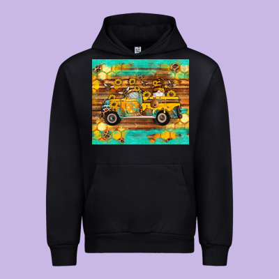 Western Bee Gnomes Truck Honeycomb  Leopard Turquoise Wooden Serape Urban Hoodie Designed By Artiststas