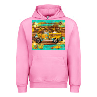 Fuchsia Pink western bee gnomes truck honeycomb  leopard turquoise wooden serape Urban Hoodie - Artiststas