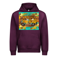 Mauve Wine western bee gnomes truck honeycomb  leopard turquoise wooden serape Urban Hoodie - Artiststas