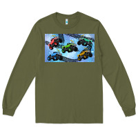 Army Green Children trucks Long Sleeve Tee - TumblerDesignByShophia