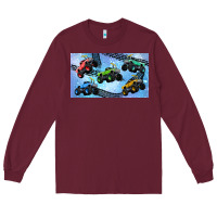 Burgundy Children trucks Long Sleeve Tee - TumblerDesignByShophia