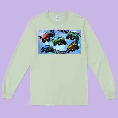 Children Trucks Long Sleeve Tee Designed By Tumblerdesignbyshophia