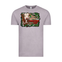 Vintage Zinc all i want for christmas is a cow cowhide Vintage Tee - RanaPortraitStore