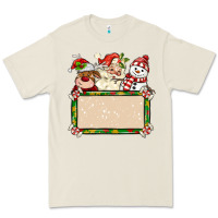 Bone santa reindeer snowman preview and costom name Premium Tee - MaliasSmallBusiness