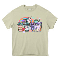 Mossy unicorn coffee cups Heavy Core Tee - NancyCooperArtShop