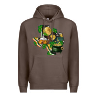 Coffee texas map st patricks day Premium Hoodie - FaDigitalArtStudio
