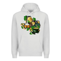 Dove Grey texas map st patricks day Premium Hoodie - FaDigitalArtStudio