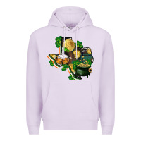 Lilac texas map st patricks day Premium Hoodie - FaDigitalArtStudio