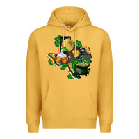 Mustard texas map st patricks day Premium Hoodie - FaDigitalArtStudio
