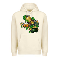Sandshell texas map st patricks day Premium Hoodie - FaDigitalArtStudio