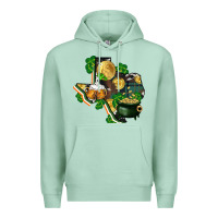 Seafoam texas map st patricks day Premium Hoodie - FaDigitalArtStudio