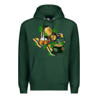 Sports Green texas map st patricks day Premium Hoodie - FaDigitalArtStudio