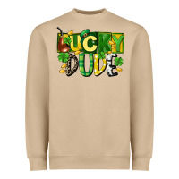Mushroom Lucky dude  St. Patrick's Day Heavyweight Sweatshirt - CowGirlArtShop