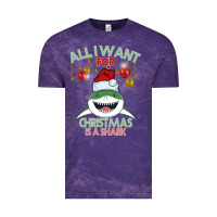 Cloud Purple All I Want For Christmas Is A Shark Vintage Tee - Bettercallsaul