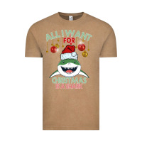 Vintage Coffee All I Want For Christmas Is A Shark Vintage Tee - Bettercallsaul