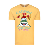 Vintage Mustard All I Want For Christmas Is A Shark Vintage Tee - Bettercallsaul
