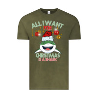 Vintage Olive All I Want For Christmas Is A Shark Vintage Tee - Bettercallsaul