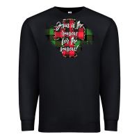 Black Jesus is the Reason For The Season Premium Sweatshirt - CowhideDigitalArt