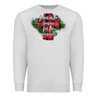 Dove Grey Jesus is the Reason For The Season Premium Sweatshirt - CowhideDigitalArt
