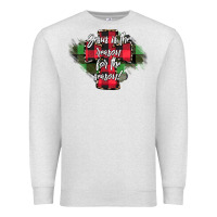 Oatmeal Heather Jesus is the Reason For The Season Premium Sweatshirt - CowhideDigitalArt