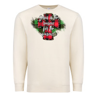Sandshell Jesus is the Reason For The Season Premium Sweatshirt - CowhideDigitalArt