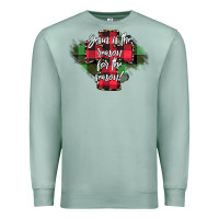 Seafoam Jesus is the Reason For The Season Premium Sweatshirt - CowhideDigitalArt